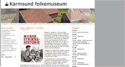 Desktop Screenshot of karmsundfolkemuseum.no