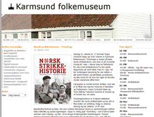Tablet Screenshot of karmsundfolkemuseum.no